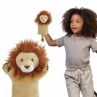 Maskotki i pluszaki - Pacynka na rękę Lew Hand puppet Lion kukiełka dla dzieci - miniaturka - grafika 1