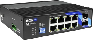 BCS-B-ISP08G-2SFP BCS switch PoE 8 portowy szyna DIN BCS-B-ISP08G-2SFP - Switche - miniaturka - grafika 1