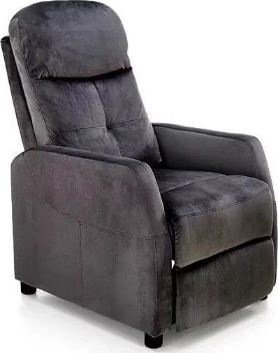 Elior Czarny rozkładany fotel wypoczynkowy - Amigos 3X