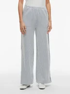 Spodnie damskie - Vila Spodnie "Striple" w kolorze antracytowo-białym - miniaturka - grafika 1