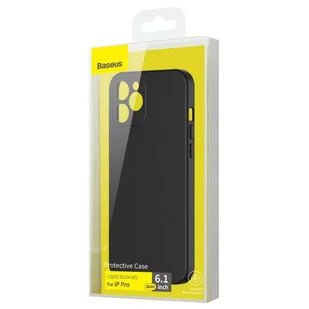 Baseus Liquid Silica Gel Case Elastyczne żelowe etui iPhone 12 Pro Czarny (WIAPIPH61P-YT01) WIAPIPH61P-YT01 - Etui i futerały do telefonów - miniaturka - grafika 20