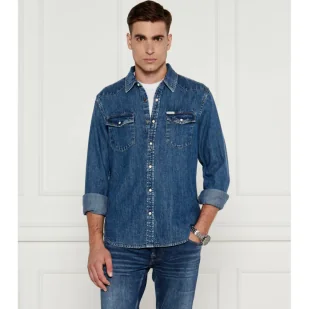 Guess Jeans Jeansowa koszula | Slim Fit - Koszule męskie - miniaturka - grafika 1