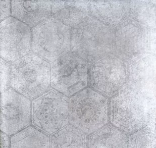 Płytka gresowa Soft Concrete Hexagon Iron 60x60x0,8cm - Płytki ceramiczne - miniaturka - grafika 1