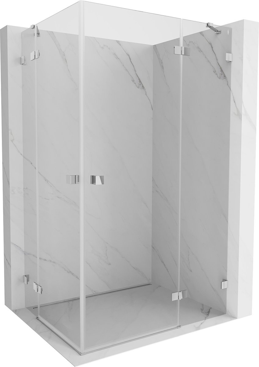 Mexen Lunar Duo kabina prysznicowa uchylna prawa 115 x 85 cm, transparent, chrom - 834-115P-085L-01-00
