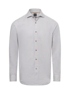 BOSS Koszula męska - C-HAL-spread-C1-233 Mężczyźni Comfort Fit Bawełna beżowy|czarny wzorzysty, 38 - Koszule męskie BOSS Koszula męska - C-HAL-spread-C1-233 Mężczyźni Comfort Fit Bawełna beżowy|czarny wzorzysty, 38 - Koszule męskie - miniaturka - grafika 1