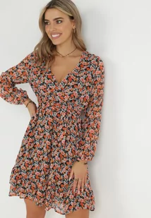 Czarno-Czerwona Sukienka Asootis - Sukienki - miniaturka - grafika 1