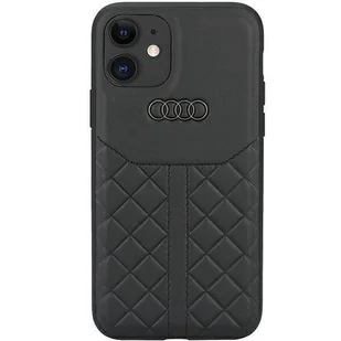 Etui Audi Genuine Leather na iPhone 11 / Xr - czarne AU-TPUPCIP11R-Q8/D1-BK - Etui i futerały do telefonów - miniaturka - grafika 1