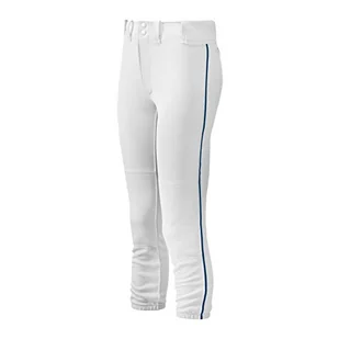 Mizuno Damskie spodnie z paskiem z paskami damskie spodnie z paskami z paskami S biało-czerwone - Spodnie damskie - miniaturka - grafika 1