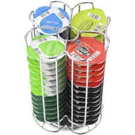 Akcesoria i części do ekspresów do kawy - Stojak na Kapsułki Tassimo do Kawy Podajnik Uchwyt Obrotowy 360° Srebrny - miniaturka - grafika 1