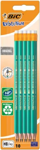 BIC Evolution Original 655 HB Ołówek z gumką 10szt - Ołówki - miniaturka - grafika 1