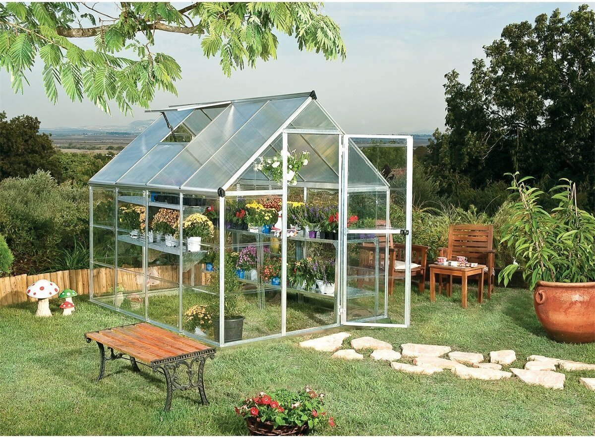 Palram Szklarnia Ogrodowa 701572 246 x 185 m x 208 cm Mocna z poliwęglanu tunel