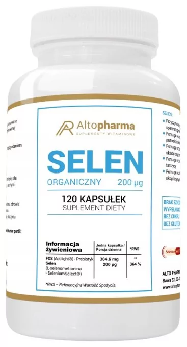 Altopharma Selen Organiczny 200 g 120 kapsułek 1146147