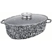 Brytfanny - Klausberg BRYTFANNA CERAMICZNA 38cm Z POKRYWĄ KB-7366 - miniaturka - grafika 1