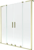 Parawany nawannowe - Mexen Velar L Duo parawan nawannowy 2-skrzydłowy rozsuwany 140 x 150 cm, transparent, złoty szczotkowany - 896-140-003-02-55 - miniaturka - grafika 1