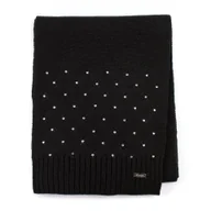 Apaszki i szaliki męskie - Damski szalik z kryształkami czarny - miniaturka - grafika 1