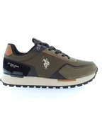 Trampki męskie - U.S. Polo Assn. Sneakersy w kolorze khaki - miniaturka - grafika 1