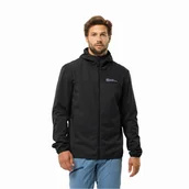 Kurtki męskie - Męska kurtka softshellowa Jack Wolfskin FELDBERG HOODY M black - S - miniaturka - grafika 1