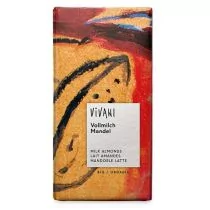 Vivani CZEKOLADA MLECZNA Z MIGDAŁAMI BIO 100 g - - Zdrowa żywność - miniaturka - grafika 1