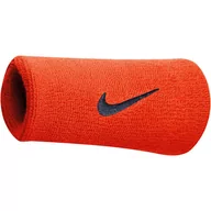 Tenis ziemny - Frotki na nadgarstek Nike Swoosh Doublewide Wristbands pomarańczowe N0001586804OS - miniaturka - grafika 1