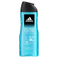 Żele pod prysznic dla mężczyzn - Adidas Ice Dive żel pod prysznic dla mężczyzn 400ml - miniaturka - grafika 1