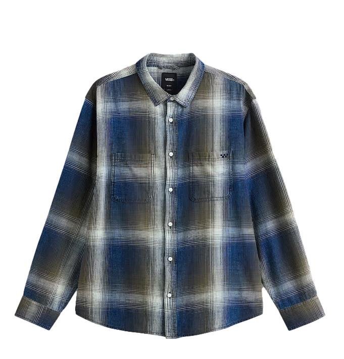 Vans Koszula Męska Indigo Plaid LS Woven Mossy Olive VN000T6XFR11 XL