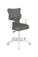 Krzesła obrotowe dla dzieci - Krzesło do biurka ciemno szare DUO 5/6 Monolite - miniaturka - grafika 1