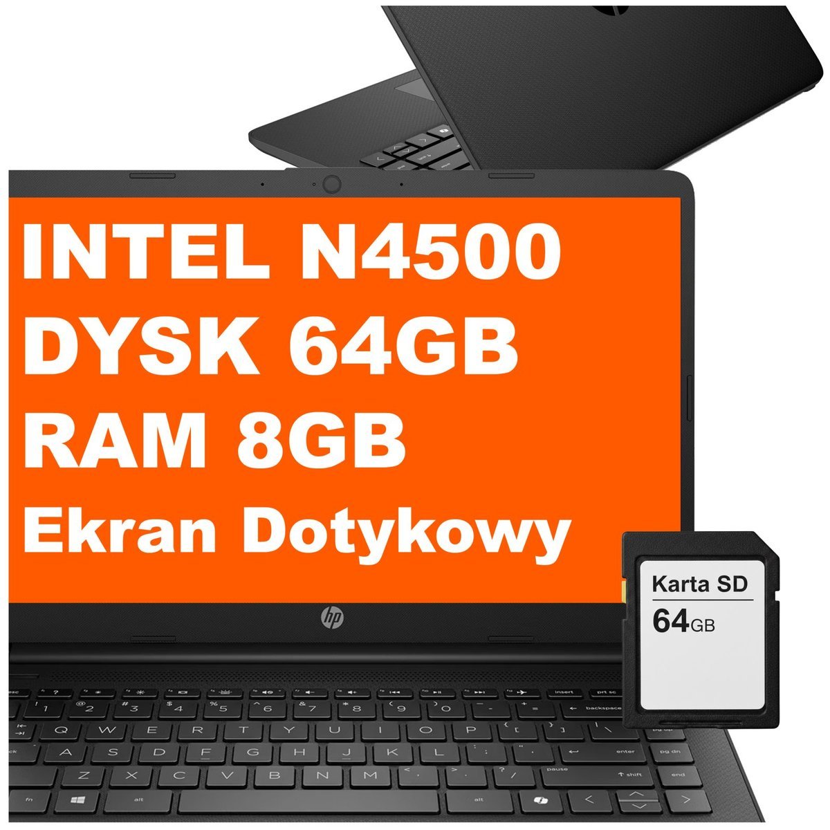 HP 14-dq3210nr / B89MSUA / Intel N4500 / 8GB / 128GB / Intel UHD / 14