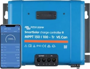 Ładowarka solarna Victron Energy Regulator Victron Energy SmartSolar MPPT 150/100-Tr Can Bluetooth - Ładowarki do telefonów - miniaturka - grafika 1