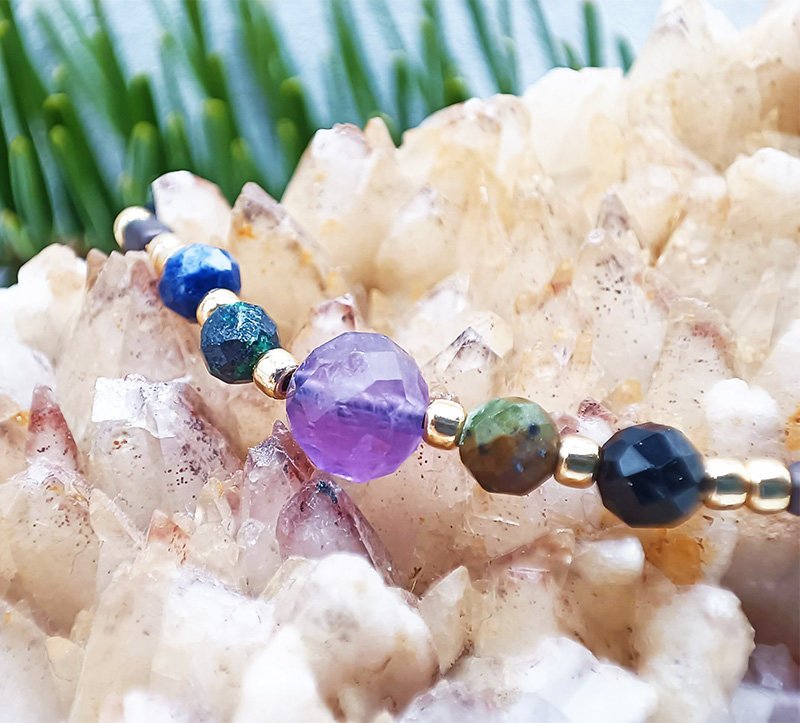 Bransoletka znak zodiaku STRZELEC - kamienie naturalne - super prezent