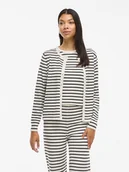 Swetry damskie - Vila Kardigan "Vilipsa" w kolorze biało-czarnym - miniaturka - grafika 1