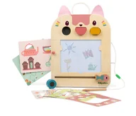 Zabawki kreatywne - Lilliputiens Drewniana tablica – znikopis Kotka Jeanne 18m+ - miniaturka - grafika 1