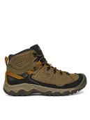 Buty trekkingowe męskie - Keen Trekkingi Targhee IV Mid Wp 1030688 Zielony - miniaturka - grafika 1