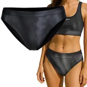 Stroje kąpielowe - Champion Strój Kąpielowy Dół Bikini Czarny Wzór Tie-Dye 115173 Rozmiar M - miniaturka - grafika 1