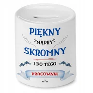 Skarbonki - Skarbonka Dla Pracownika na Urodziny na Prezent z Nadrukiem ze Zdjęciem - miniaturka - grafika 1