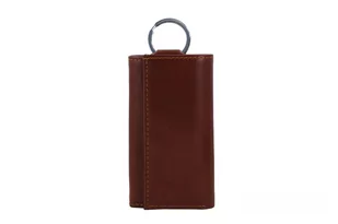 Etui skórzane na klucze / portfel - Brązowe - Etui na klucze - miniaturka - grafika 2