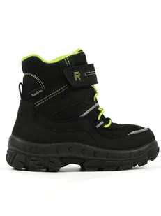 Richter Shoes Botki zimowe "Davos" w kolorze czarnym - Botki damskie - miniaturka - grafika 1