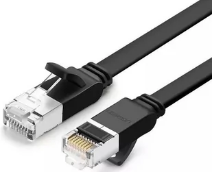 Ugreen Ugreen Płaski kabel sieciowy UGREEN z metalowymi wtyczkami Ethernet RJ45 Cat.6 UTP 5m czarny UGR258BLK - Kable miedziane - miniaturka - grafika 4