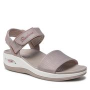 Sandały damskie - Skechers Sandały Arch Fit Sunshine 163310/TPPK Taupe Pink - miniaturka - grafika 1