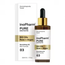 InoPharm Serum do twarzy i szyi z bioolejkiem z róży i bioolejkiem arganowym 30 ml - Serum do twarzy - miniaturka - grafika 1