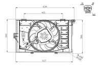 Układ chłodzenia - akcesoria - Wentylator, chłodzenie silnika NRF 47952 - miniaturka - grafika 1