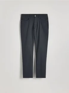 Reserved - Spodnie slim fit z lyocellem - granatowy - Spodnie męskie - miniaturka - grafika 1