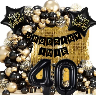 ZESTAW BALONÓW BALONY NA CZTERDZIESTKĘ 40 URODZINY DOWOLNE IMIĘ 80SZT - Balony i akcesoria ZESTAW BALONÓW BALONY NA CZTERDZIESTKĘ 40 URODZINY DOWOLNE IMIĘ 80SZT - Balony i akcesoria - miniaturka - grafika 1