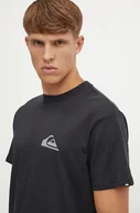 Koszulki męskie - Quiksilver t-shirt Mw Logo męski kolor czarny gładki EQYZT07914 - miniaturka - grafika 1