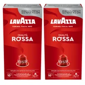 Kawa w kapsułkach i saszetkach - Kapsułki nespresso do ekspresu Lavazza Qualita Rossa zestaw 2 x 10 szt. - miniaturka - grafika 1