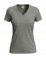 Koszulki i topy damskie - Koszulka damska T-shirt damski Stedman V-neck ST2700 Grey Heather L - miniaturka - grafika 1