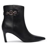 Botki damskie - Botki Guess FLFPAI LEA10 Czarny - miniaturka - grafika 1