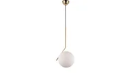 Lampy sufitowe - Lumina Deco Deco NOWOCZESNA LAMPA WISZĄCA MOSIĘŻNA SORENTO D20 LDP 1215-200 (MD+WT) - miniaturka - grafika 1