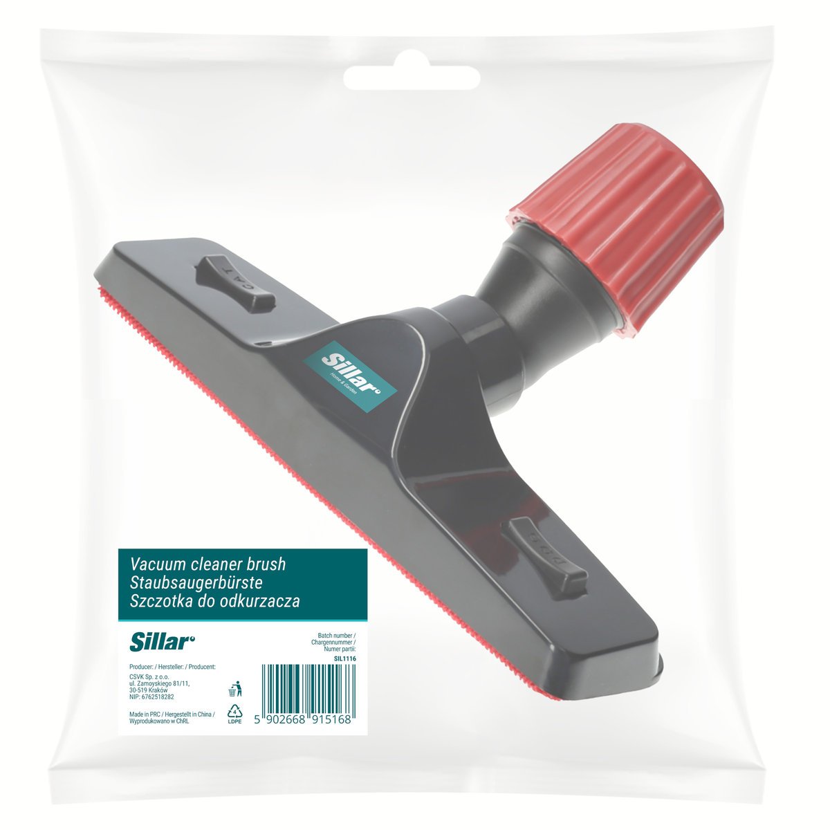 Szczotka Sillar uniwersalna do zbierania sierści zwierząt do rury 30-38mm