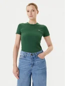 Koszulki i topy damskie - Lacoste T-Shirt TF5538 Zielony Slim Fit - miniaturka - grafika 1