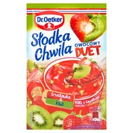 Batoniki - Dr. Oetker Dr Oetker DR OETKER SŁODKA CHWILA OWOCOWY DUET TRUSKAWKA & KIWI KISIEL Z KAWAŁKAMI OWOCÓW 32 G zakupy dla domu i biura! 77758506 - miniaturka - grafika 1